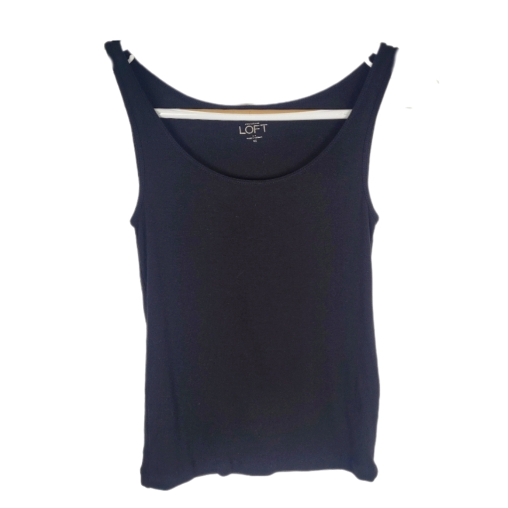 ANN TAYLOR LOFT Black Soft Tank Top XS